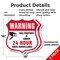 Signmission 24 Hour Surveillance Shield Sign Warning, 18 inch X 18 inch, Plastic Sign, 2PK SHI-P-2PACK-18-347 - alternate 3