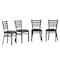 Flash Furniture HERCULES Black Ladder Back Metal Restaurant Chair - Mocha Vinyl Seat, 4PK 4-XU-DG694BLAD-MCHV-GG - alternate 1