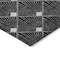 Homeroots 5' X 8' Black Gray And Ivory Geometric Washable Indoor Outdoor Area Rug 594684 - alternate 5