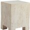 Homeroots 20" Beige Faux Stone Square End Table 556510 - alternate 5