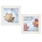 Homeroots Set Of Two Channeling Fall Leaves White Framed Print Wall Art, 2PK 407064 - alternate 1