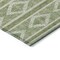 Homeroots 3' X 5' Green And Ivory Geometric Washable Indoor Outdoor Area Rug 599616 - alternate 4