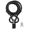 Prosource Cable Lock, Standard Shackle, 11/32 in Dia Shackle, 1-3/8 in H Shackle, Steel Shackle, Black HD-HLL305LP-3L - alternate 1