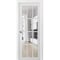 Sartodoors Sliding French Pocket Door with Clear Glass 12 Lites, Felicia 3355 White Silk, Kit Trims Rail Hard FELICIA3355PD-WS-3696 - alternate 1