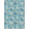 Homeroots 9' X 12' Teal Blue Gray And Ivory Polka Dot Washable Indoor Outdoor Area Rug 594290 - alternate 7