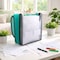 C-Line Products 8-1/2" x 11" Assorted Heavyweight Vertical 7-Pocket Backpack File, 1/EA 58700-DS - alternate 2