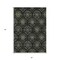 Homeroots 5' X 8' Green Gray And Charcoal Medallion Washable Indoor Outdoor Area Rug 587705 - alternate 3