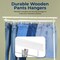 Serenelife Skirt and Pant Hanger with Adjustable Non-Slip Steel Clips, Premium Wooden, 360 degrees, 10PK SLWPHWH10 - alternate 1