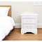 Homeroots 24" White Wood Lighted Two Drawer Nightstand 482398 - alternate 5