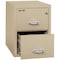 Fireking 15-1/4" W 2 Drawer Fire-Resistant Vertical File Cabinet, Parchment, Legal 2-2131-CPA - alternate 2