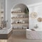 Apollo Tile 11x12 Bianco Carrara, Eastern Beige Marble Polished Floor and Wall Mosaic Tile 4.71 sqft/case, 5PK APLKB88B11A - alternate 6