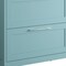 Homeroots 32" Blue Wood Freestanding Bathroom Vanity With White Sink And Two Drawers 627400 - alternate 2