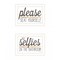 Homeroots Set Of Two No Selfies When Seated 1 White Framed Print Bathroom Wall Art, 2PK 408214 - alternate 1
