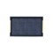 Homeroots 16in Navy Blue Wood Faux Shagreen Serving Tray With Handles 518599 - alternate 1