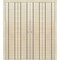 Sartodoors Sliding Closet Double Bi-fold Doors, Planum 0017 Natural Veneer and Aluminum Strips, Sturdy Tracks PLANUM0017DBF-SHP-96 x 80 (4* 24x80) - alternate 1