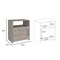 Homeroots 23" Gray Wood Nightstand 543675 - alternate 5