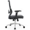 Leisuremod Adorit Ergonomic Office Chair - Mesh Back, Cotton Seat, Adjustable Height & 360 deg Swivel AO60GR - alternate 5