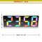 Infinity Instruments Digital Tabletop Alarm Clock, White with Colored Display, 6.25in x 2.25in 20220WH-MC - alternate 2
