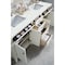 James Martin Vanities Brittany 72'' D Vanity, Bright White Vanity w/ Ethereal Noctis Silestone Top w/ Wireless Charger 655-V72-BW-FENC - alternate 4