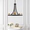 Jonathan Y Dante 26.75" 9-Light Transitional Modern Iron Adjustable Wagon Wheel LED Chandelier w/Downlight, Blac JYL7506A - alternate 8