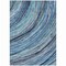 Homeroots 8' X 10' Blue Aqua And Ivory Abstract Washable Indoor Outdoor Area Rug 631236 - alternate 3