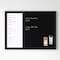 Martha Stewart Everette 24in.x18in. Magnetic Calendar Dry Erase Board and Chlk Board w/Liq Chlk Mrkr and Mgnts, Blk BR-PM-COM-MW1MB2-4561-BK-MS - alternate 6
