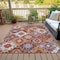 Homeroots 5' X 8' Rust Lavender And Ivory Southwestern Washable Indoor Outdoor Area Rug 632276 - alternate 8