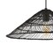 Jonathan Y Connie 20.25" 1-Light Farmhouse Coastal Rattan 180" Cord Plug-In or Hardwired LED Pendant, Black JYL1407B - alternate 8