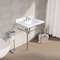 Kingston Brass 31" x 22" Quartz Vanity Top with Rectangular Sink, 8" Faucet Drillings, Quartz White KVPB3122W38CR - alternate 3