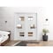 Vdomdoors Sliding Closet Opaque Glass Bypass Doors 56x96 inches Sete 6999 White Silk with Mirror Rails SETE6999DBD-WS-5696 - alternate 4