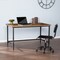 Homeroots 53" Natural And Black Writing Desk 402059 - alternate 9