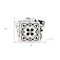 Homeroots 8" X 8" Black White and Gray Bella Peel and Stick Tiles 399964 - alternate 5