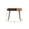 Homeroots 35" Brown Solid Wood Writing Desk 723449 - alternate 5