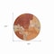 Homeroots 8' Orange And Burnt Orange Round Abstract Washable Indoor Outdoor Area Rug 609174 - alternate 2