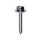 Auveco 14 x 1 1/2in Hex Head Sems Tapping Screw Zinc, 100PK 2991 - alternate 1