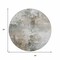 Homeroots 8' Ivory Gray And Khaki Round Abstract Washable Indoor Outdoor Area Rug 616834 - alternate 4