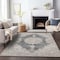 Homeroots 10' X 14' Black And Ivory Oriental Washable Indoor Outdoor Area Rug 597727 - alternate 5