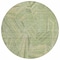 Homeroots 8' Green And Olive Green Round Geometric Washable Indoor Outdoor Area Rug 594781 - alternate 5