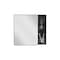 Homeroots 20" Black Wood Floating Single Door Bathroom Vanity And Medicine Cabinet With Mirror 543587 - alternate 4