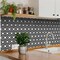 Homeroots 12" X 12" Black and White Floral Peel and Stick Removable Tiles 555889 - alternate 7