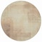 Homeroots 8' Khaki Round Geometric Washable Indoor Outdoor Area Rug 608096 - alternate 5