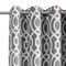 Homeroots 84" Gray Trellis Black Out Window Curtain Panel 473332 - alternate 3