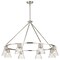 Nuvo Gianna, 8 Light Chandelier, Brushed Nickel Finish, Clear Glass 60/8336 - alternate 4