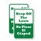 Signmission Keep Off The Lawn No Pisar El Cesped, 12'' X 18'' 2 Signs, Heavy Gauge Aluminum, 2PK A-1218-2PACK-2809 - alternate 1
