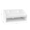 Martha Stewart Weston Wooden Desktop Organizer Caddy W/ Open Lower Storage Compartment, Engineered Wood, White LY-E20615-WH-MS - alternate 5
