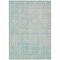 Homeroots 8' X 10' Aqua Damask Washable Indoor Outdoor Area Rug 607677 - alternate 6