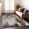 Homeroots 8' X 10' Gray Rust And Ivory Abstract Washable Indoor Outdoor Area Rug 615863 - alternate 5