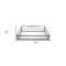 Homeroots 14in White and Silver Square Metal Serving Tray 517547 - alternate 3