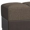 Homeroots 52" Brown Chenille And Faux Leather Tufted Storage Ottoman 608915 - alternate 5