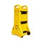 Pittman Expandable Barricade, Plastic, 37.4 in Height, Yellow & Black 727320 - alternate 1